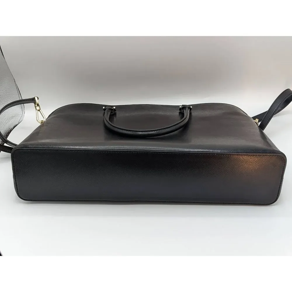 kate spade Black Leather Laptop Bag